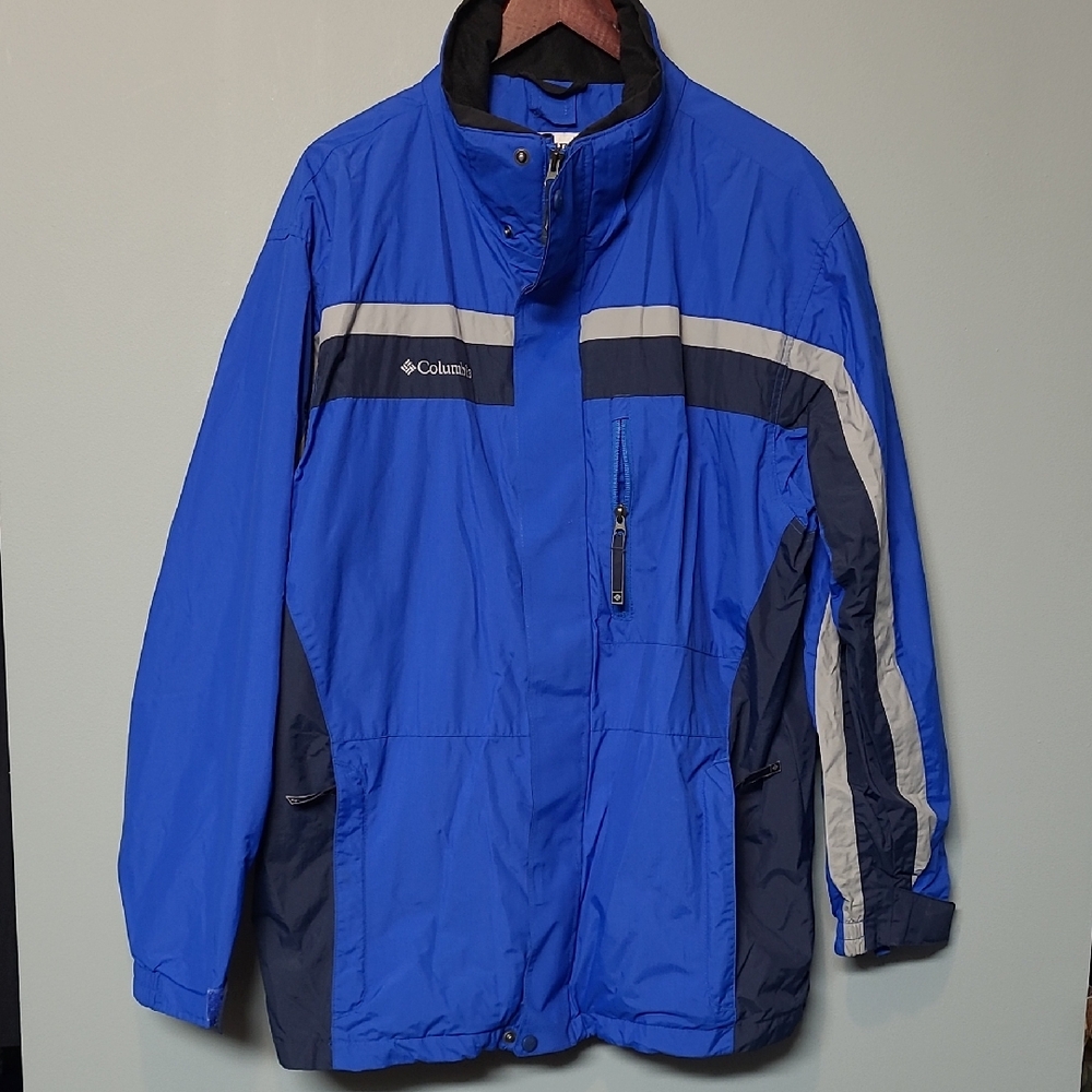 Columbia Mens Blue and Gray Snow Board Jacket